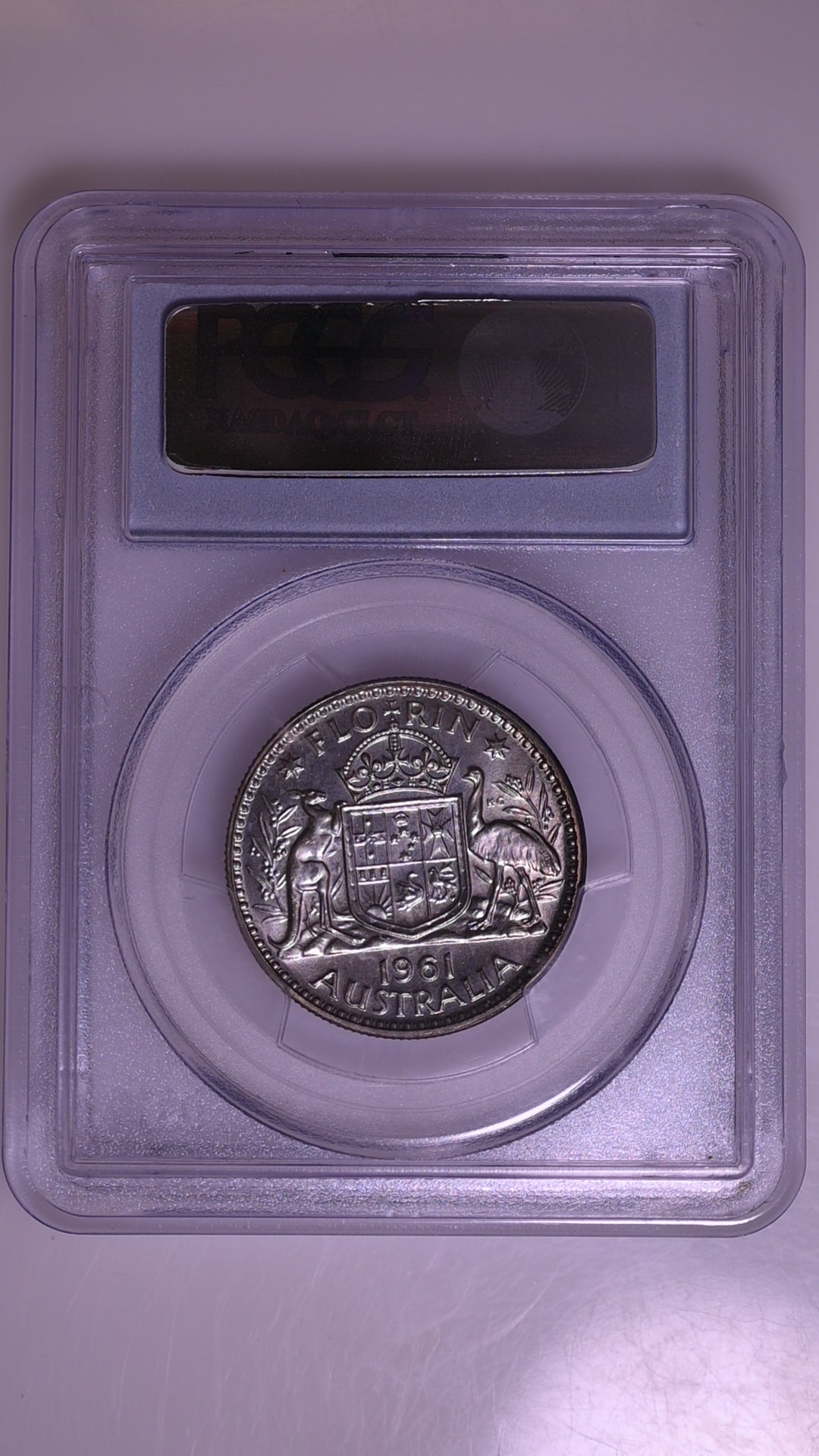 1961(m) Australian Proof Florin - PCGS PR66