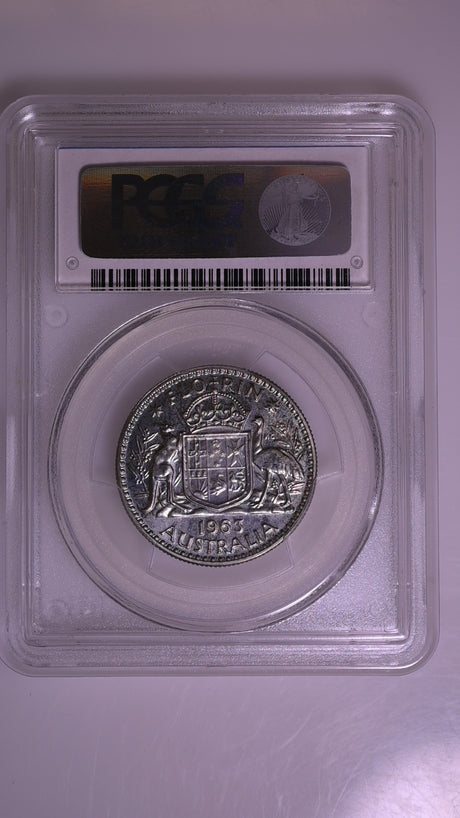 1963(m) Australian Proof Florin - PCGS PR66