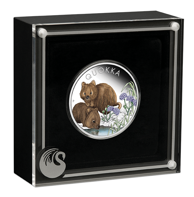 2023 AUSTRALIAN QUOKKA 1oz SILVER PROOF COLOURED COIN