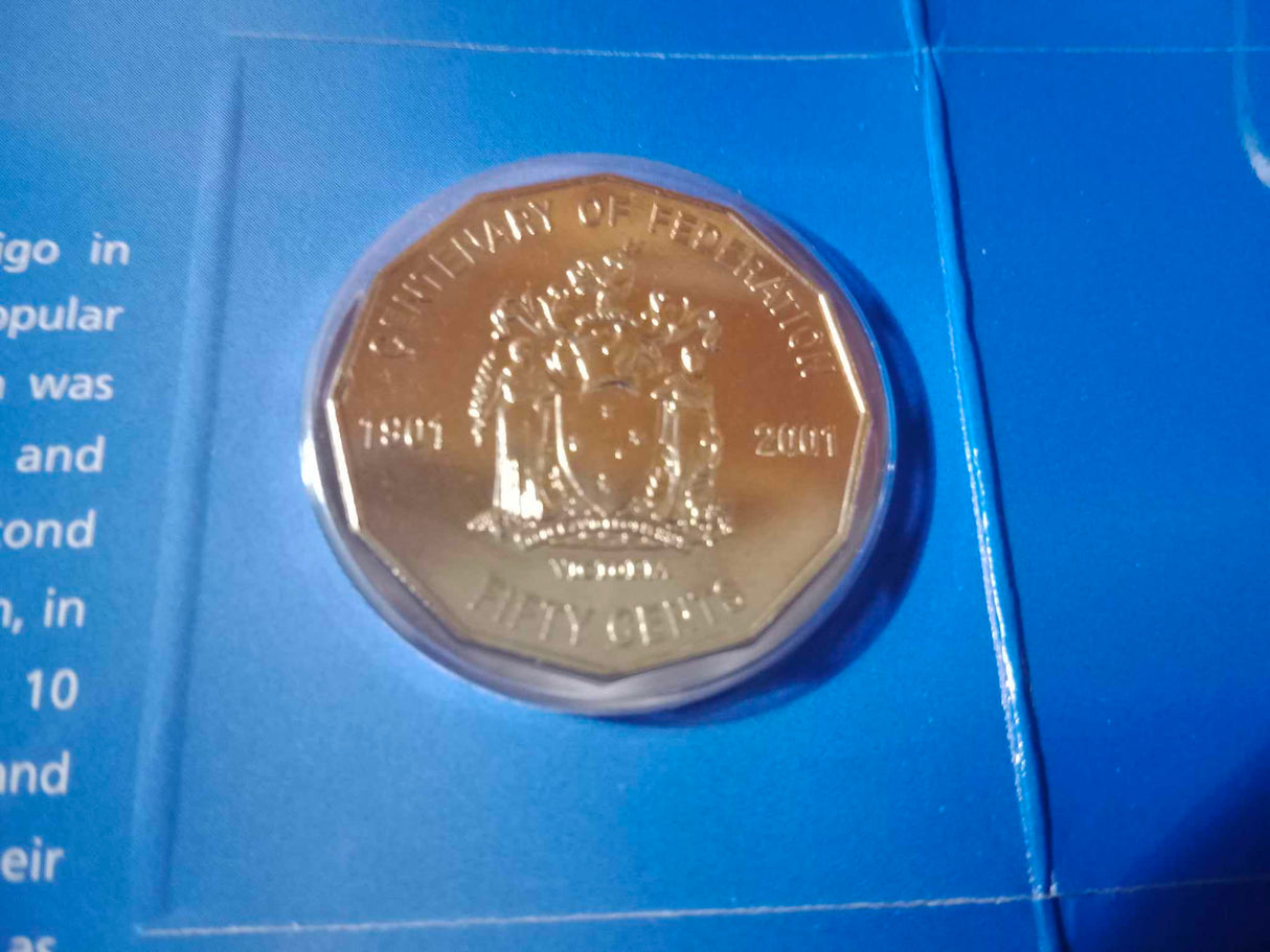 2001 State Series Uncirculated Three Coin Set. Victoria.