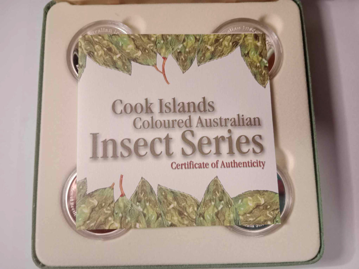 2000 Coloured Australian Insect Series 5 Coin Silver Set.