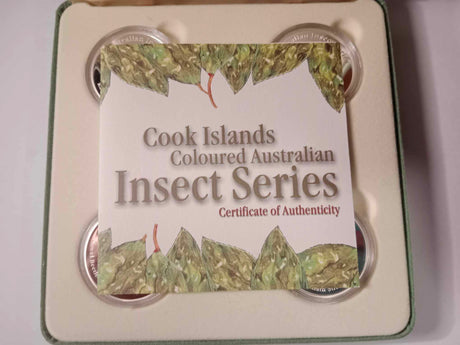2000 Coloured Australian Insect Series 5 Coin Silver Set.