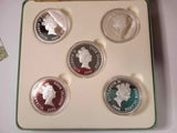 2000 Coloured Australian Insect Series 5 Coin Silver Set.
