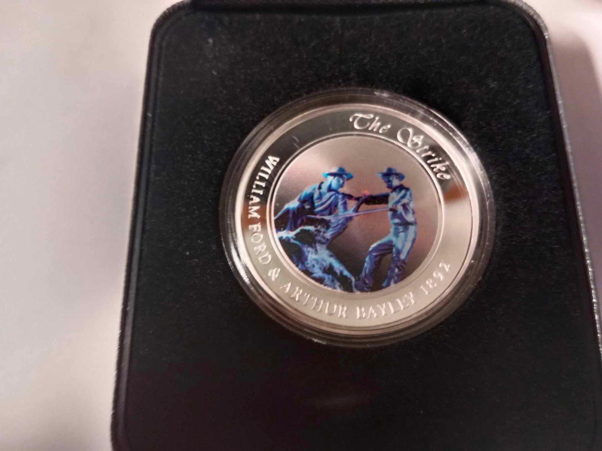 1999 Ford and Bayley Coloured Silver Medallion.