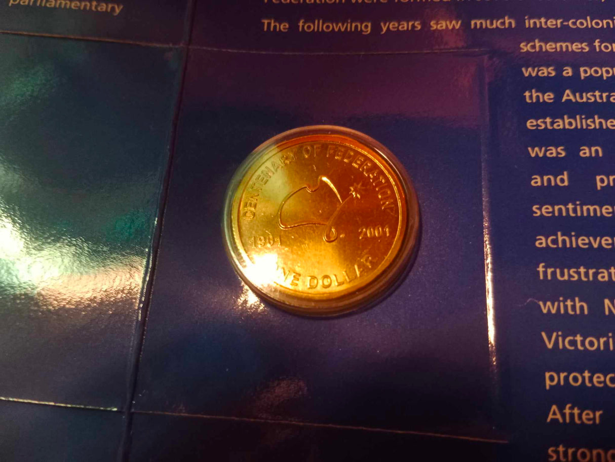 2001 State Series Uncirculated Three Coin Set. Victoria.