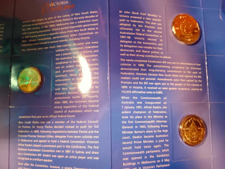 2001 State Series Uncirculated Three Coin Set. Victoria.