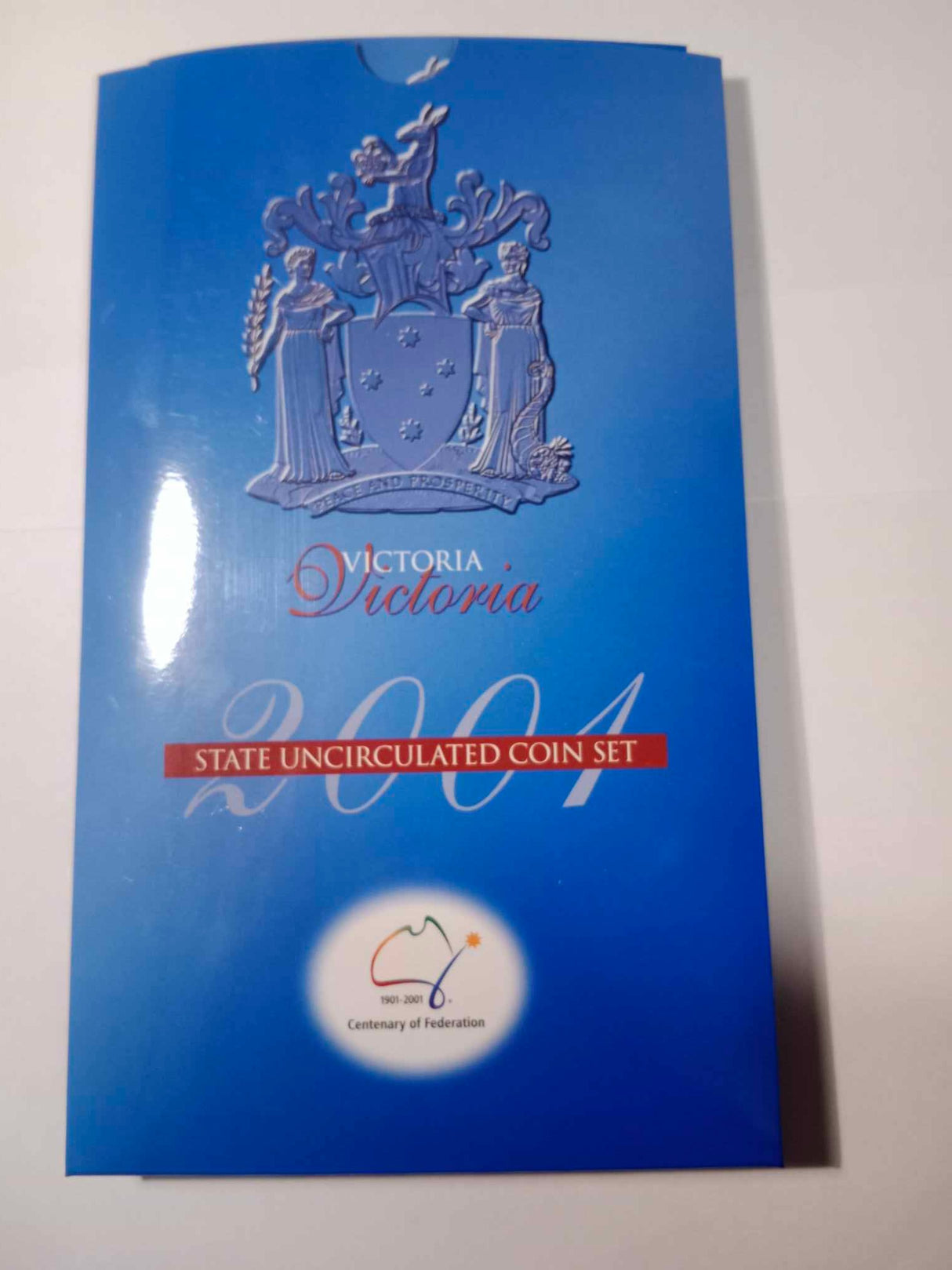 2001 State Series Uncirculated Three Coin Set. Victoria.