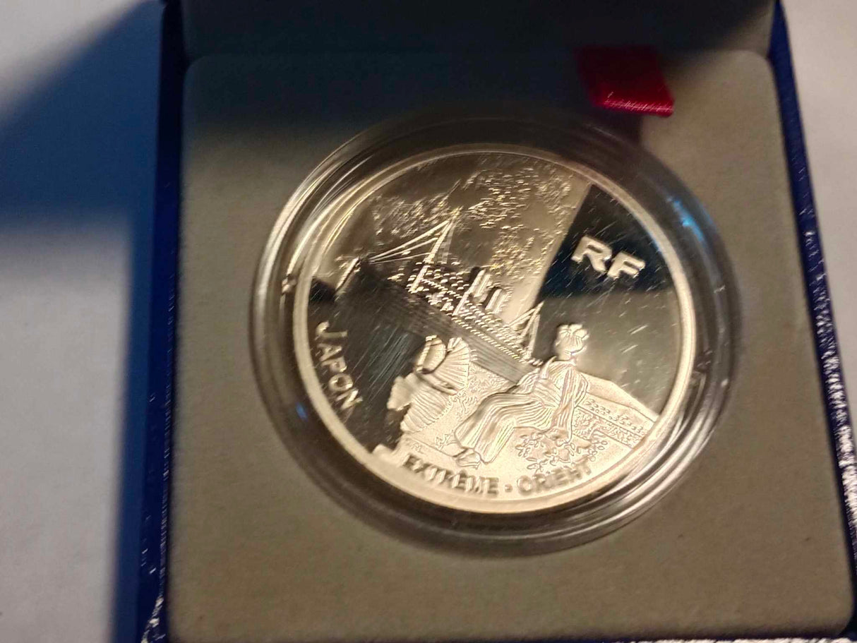 2004 1 1/2 Euro. MesSageRies MaRitiMes. Mint of Paris Silver Proof Coin.