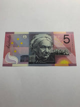 2001 $5 Banknote. First Prefix. Uncirculated. R219F