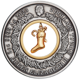 2023 $2 2oz Silver Antique Coin. The Night Before Christmas