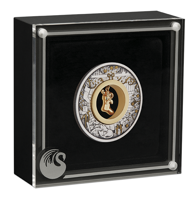 2023 $2 2oz Silver Antique Coin. The Night Before Christmas