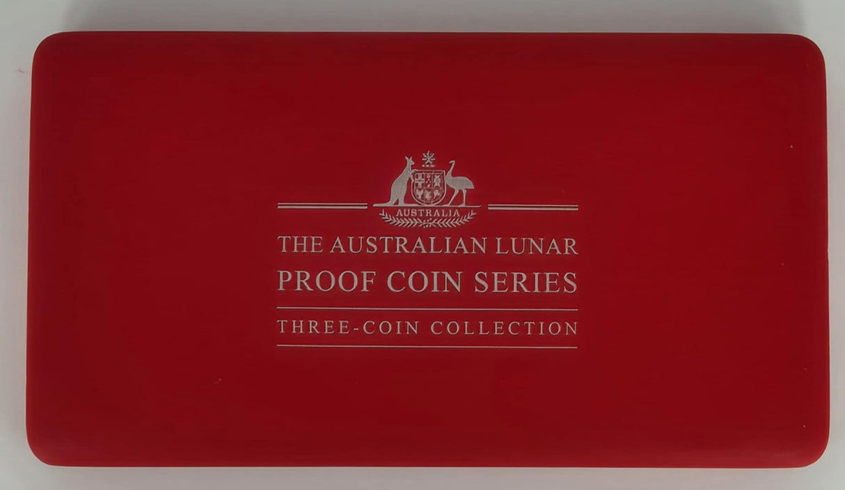 2004 Australian Lunar Silver Proof Three-Coin Set – Year of the Monkey