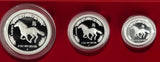 2002 Australian Lunar Silver Proof Three-Coin Set – Year of the Horse