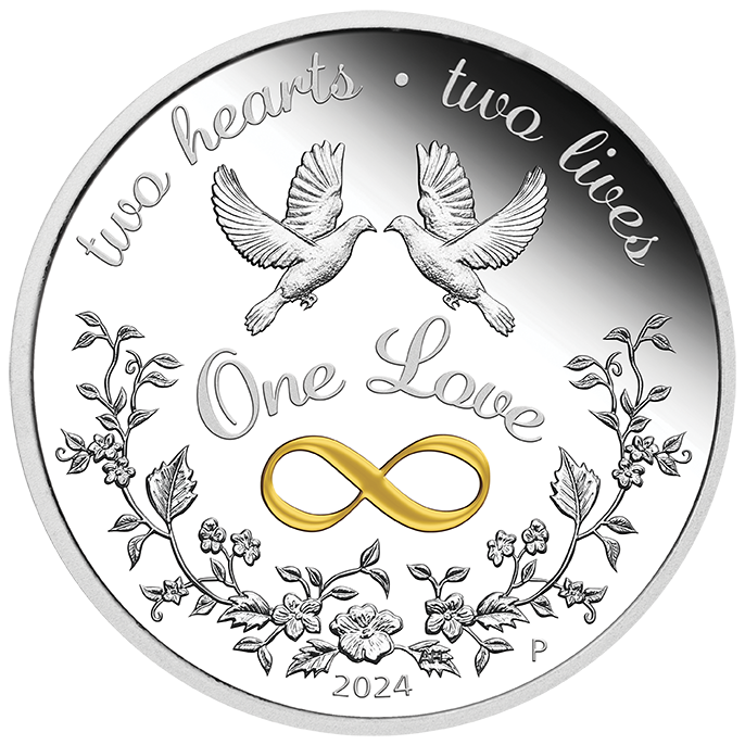 2024 One Love. 1oz Silver Proof Coin.