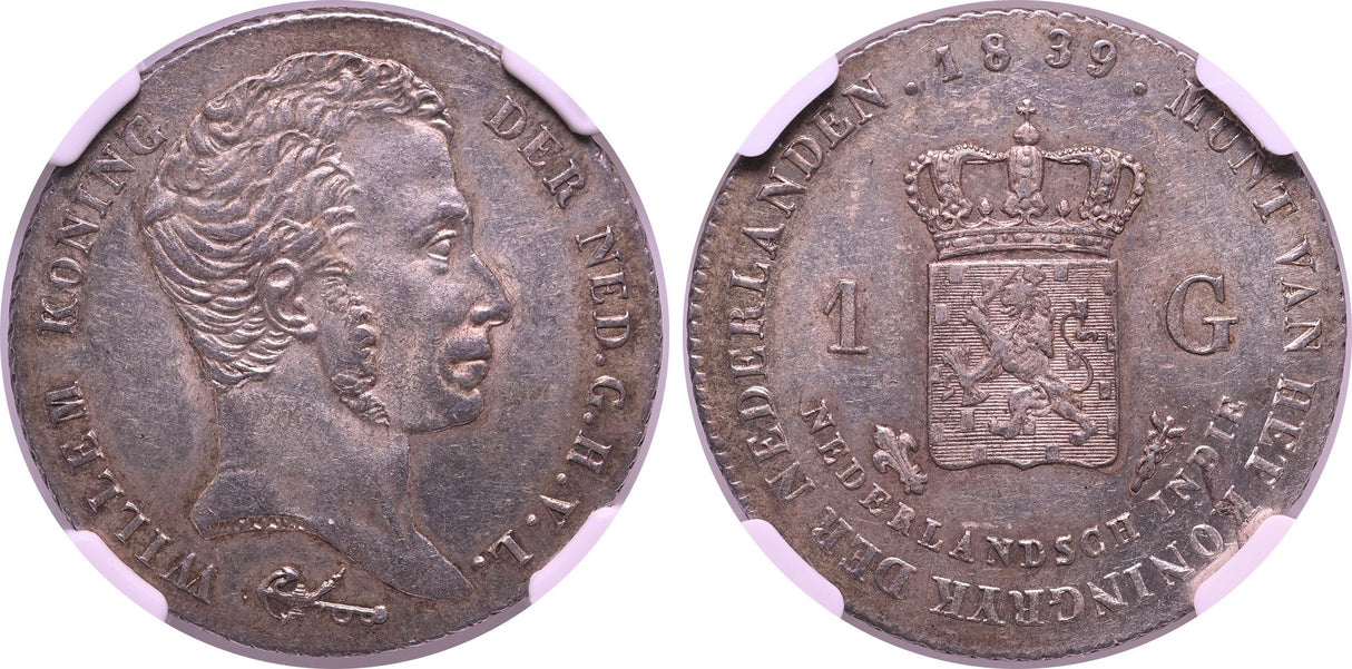 1839 Netherlands East Indies Gulden - NGC MS63