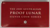 2001 Australian Lunar Silver Proof Three-Coin Set – Year of the Snake