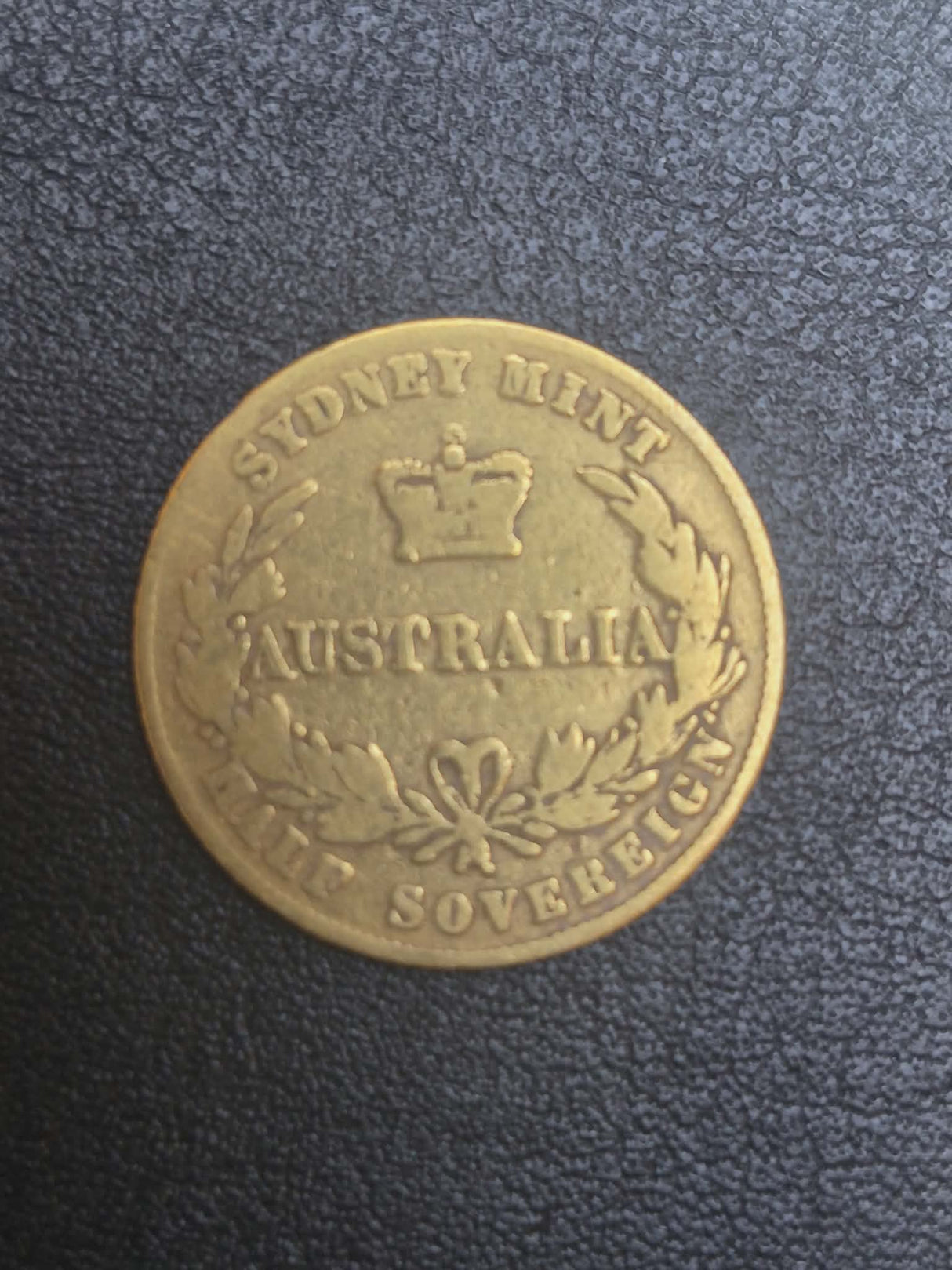 1856-S Sydney Mint Half Sovereign. VG