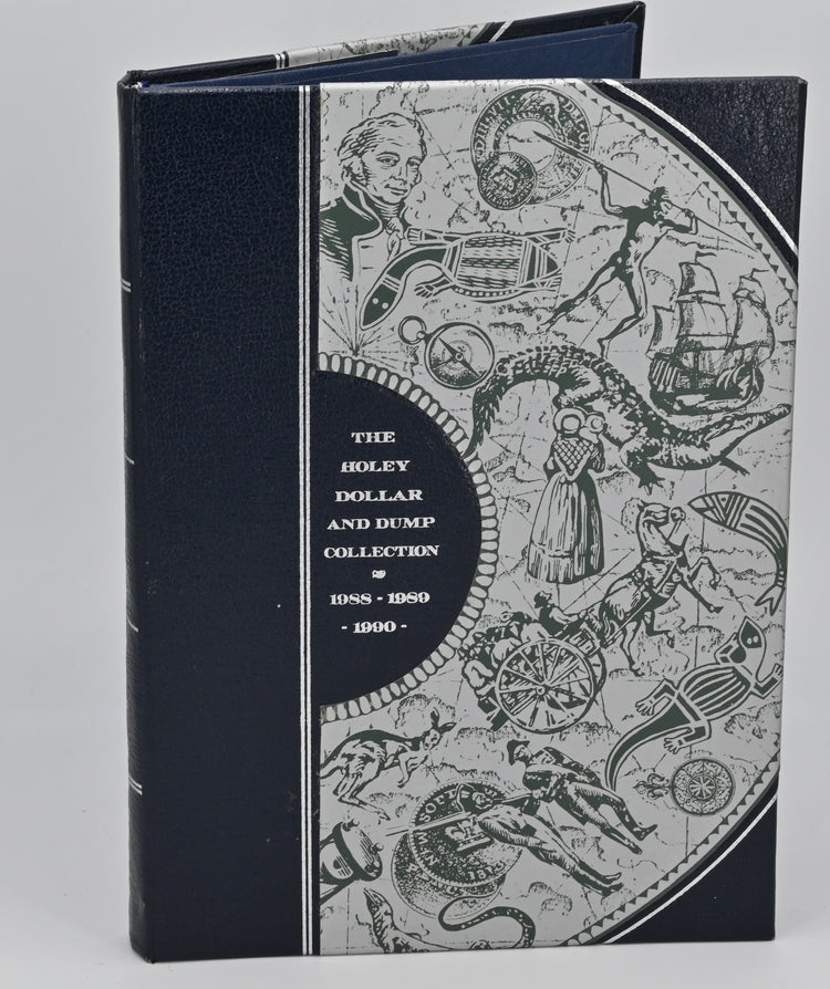 1988-1990 The Holley Dollar and Dump Six Coin Collection and Book.
