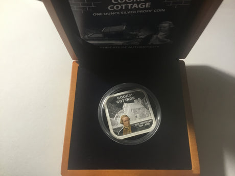 2009 $1 1oz Silver Proof Coin. Cooks’ Cottage 75th Anniversary.