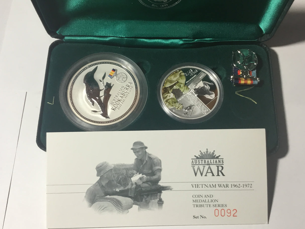 2003 Australians at War. Vietnam War 1962-1972 Coin and Medallion Tribute Series.