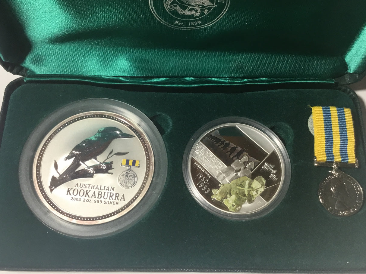 2003 Australians at War. Korean War 1950-1953. Coin and Medallion Tribute Series.