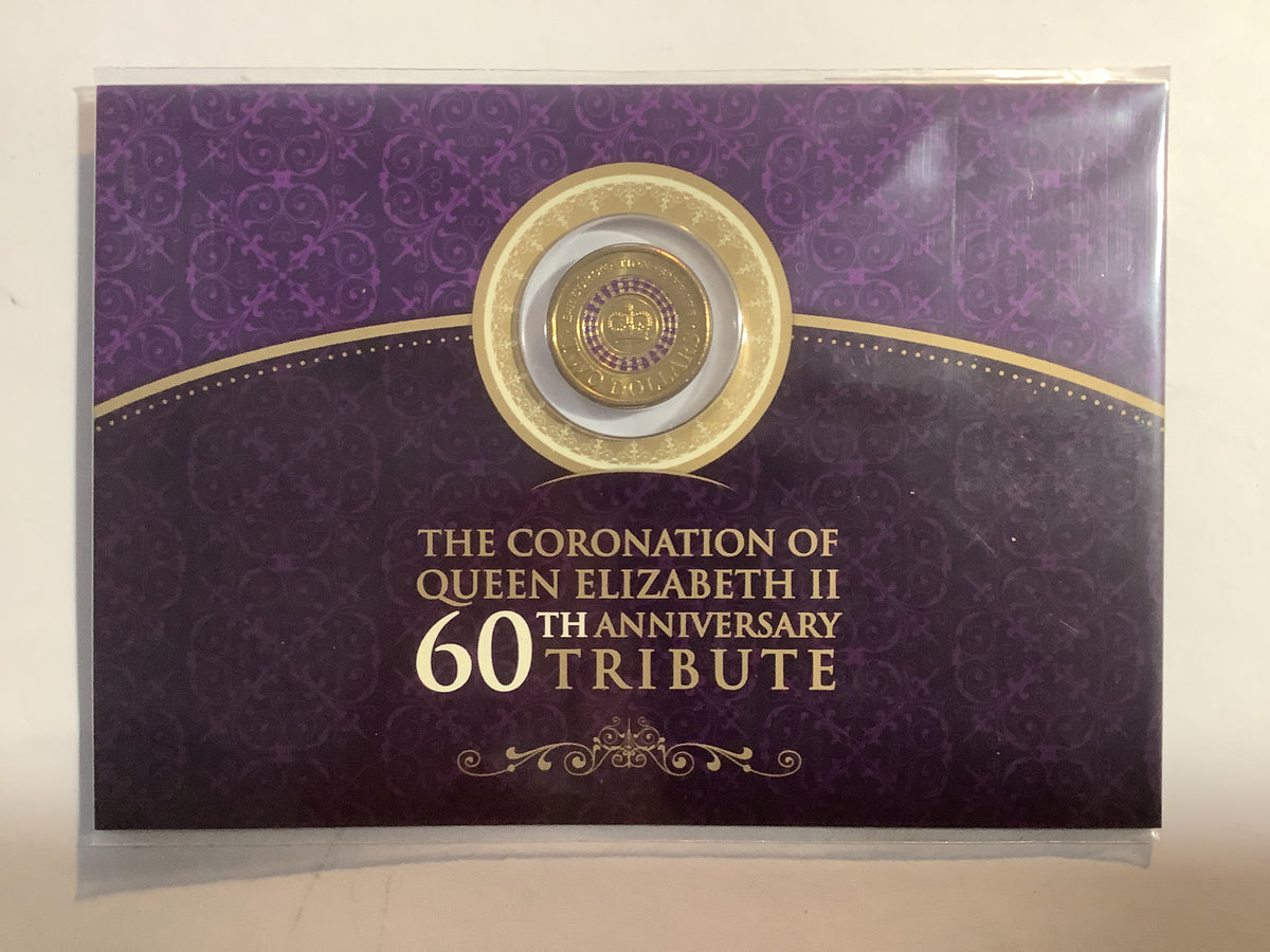 2013 $2 Coronation Carded Uncirculated Coin Released By Downies.