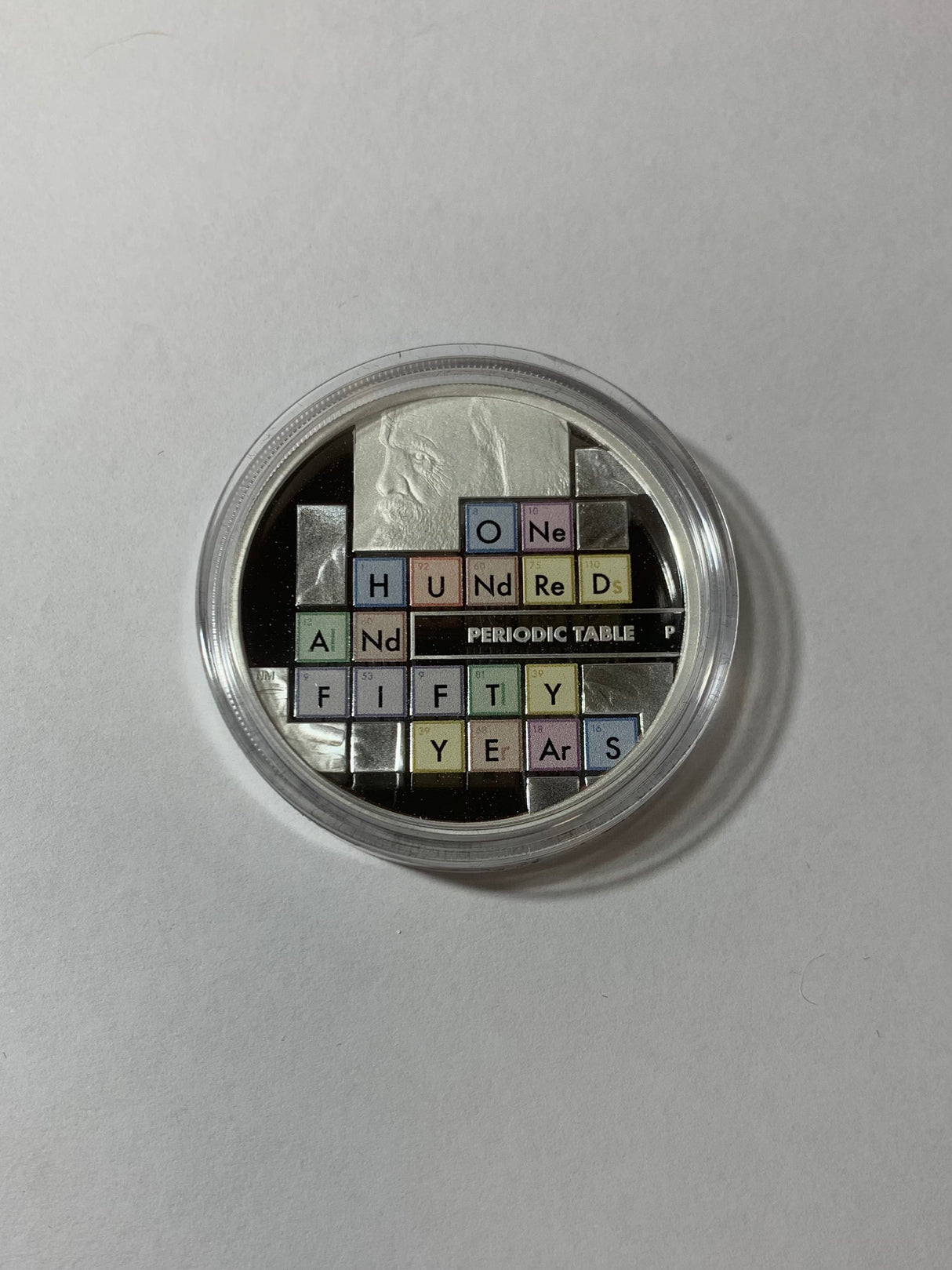 2019 $1 1oz Silver Proof Coin. Periodic Table.