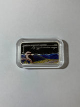 2015 $1 1oz Silver Proof Rectangular Coin. Sunburnt Country Series. Of Ragged Mountain Ranges.