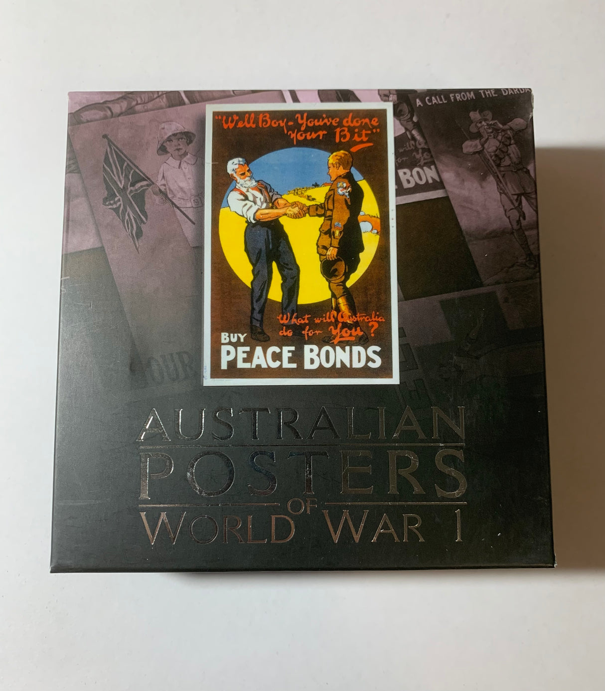 2018 $1 1oz Silver Proof Rectangular Coin. Australian Posters of World War 1. Australian Peace Bonds.