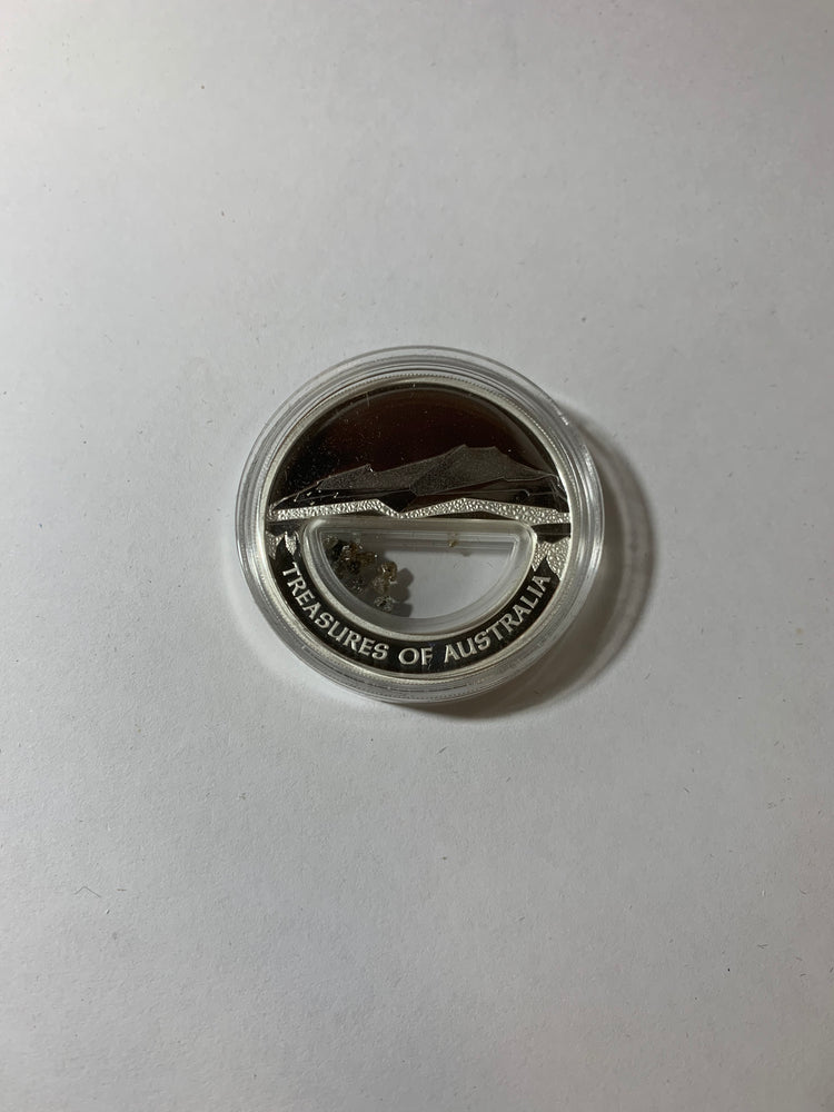 2009 $1 1oz Silver Proof Coin. Treasures of Australia. Diamonds.