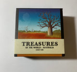 2014 $1 1oz Silver Proof Locket Coin. Treasures of the World. Australia. Gold.