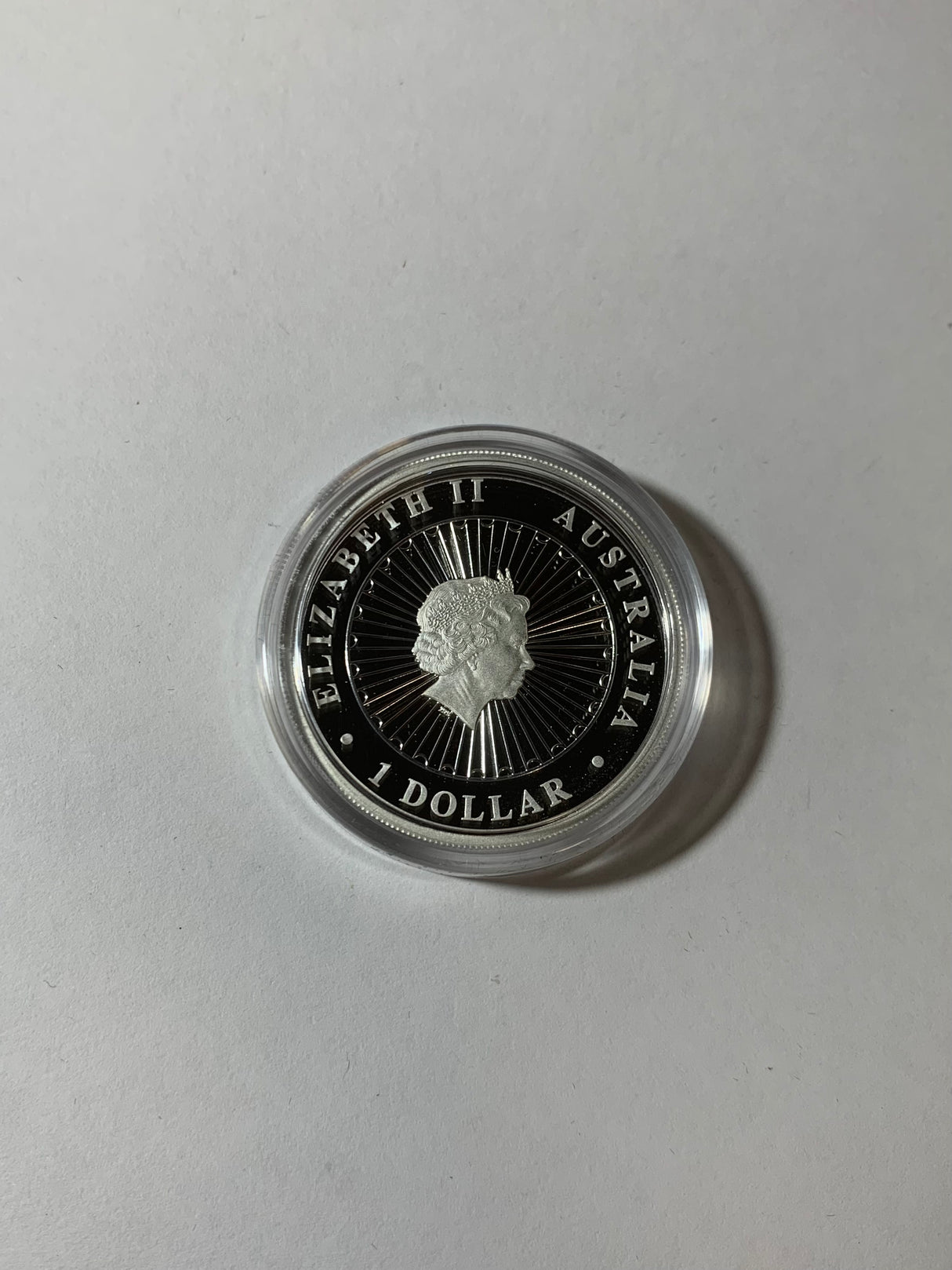 2018 $1 1oz Silver Proof Coin. Australian Opal Lunar Series. Year of the Dog.