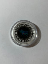 2019 $1 1oz Silver Proof Coin. Australian Opal Lunar Series. Year of the Pig.