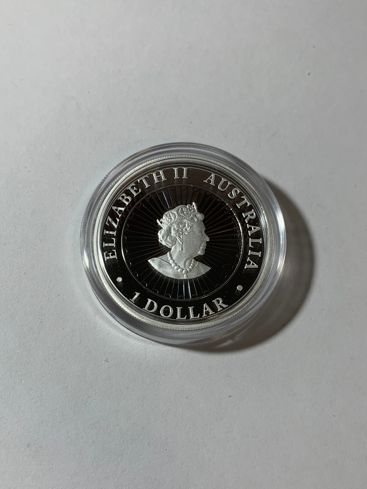 2019 $1 1oz Silver Proof Coin. Australian Opal Lunar Series. Year of the Pig.