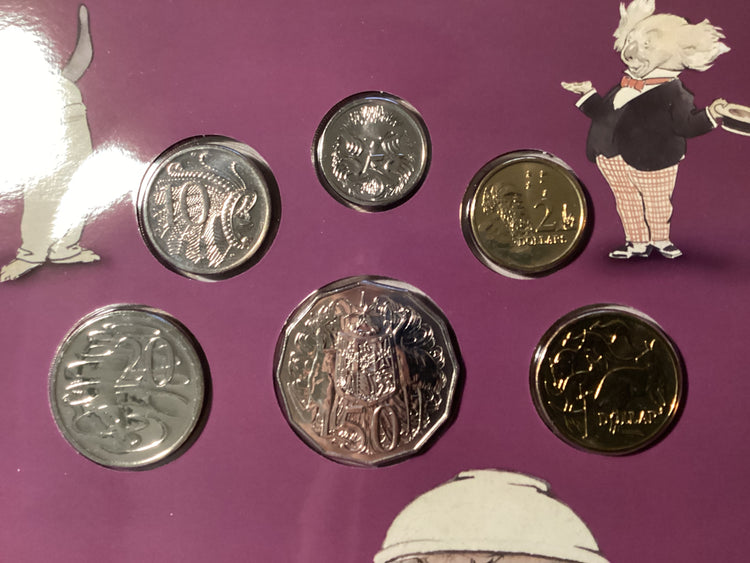 2006 Australian Uncirculated Baby Coin Set. Magic Pudding with Token.