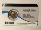 2022 $2 Uncirculated Carded Coin. Downies. 75th Anniversary of Peacekeeping.