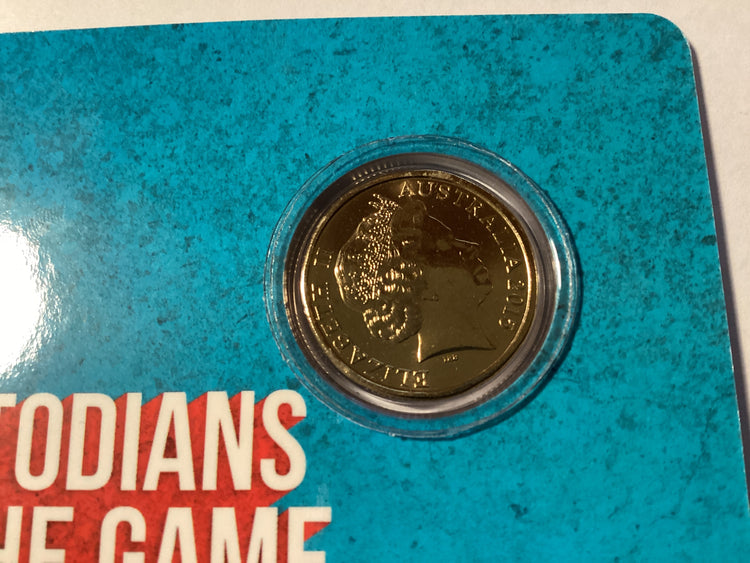 2015 $1 Uncirculated Carded Coin. Custodians of the Game. Commemorative 2015 AFL Season.