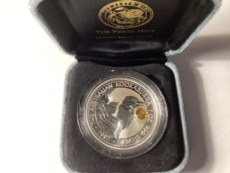 1997 $1 Kookaburra. 1oz Silver Coin. ‘Gaudi’ Privy Mark.