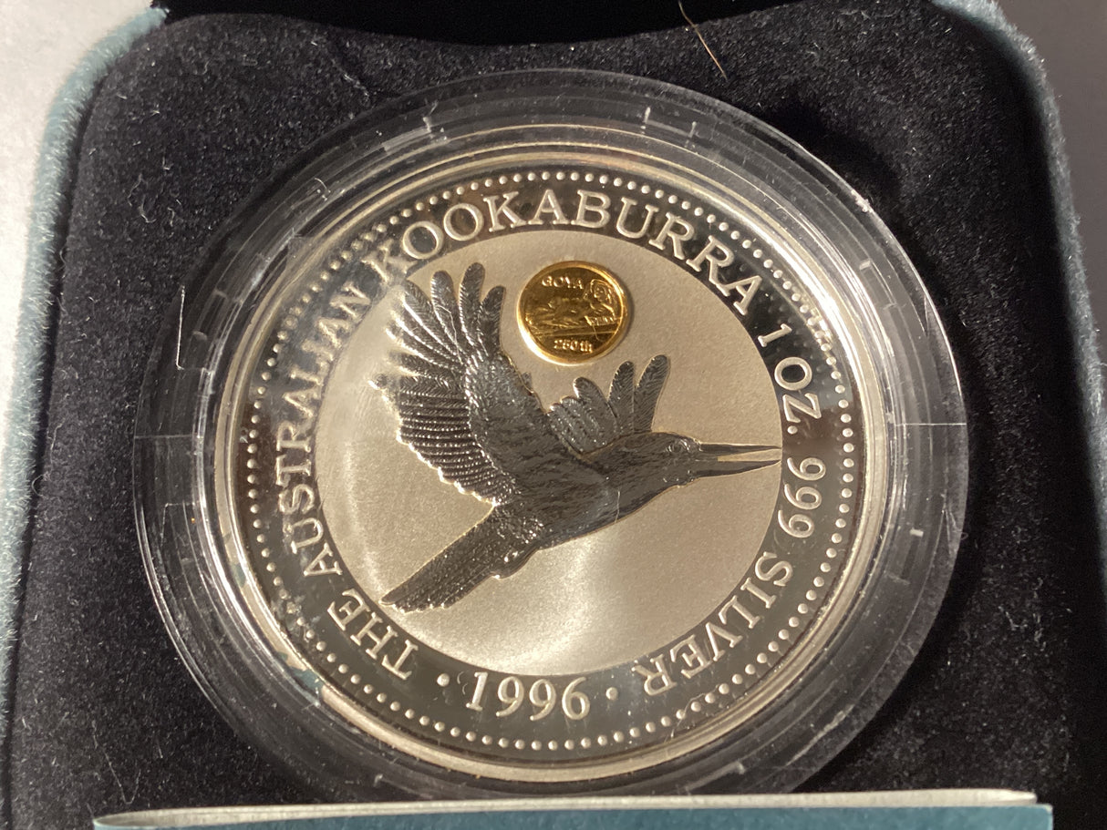 1996 $1 Kookaburra. 1oz Silver Coin. ‘Goya’ Privy Mark.