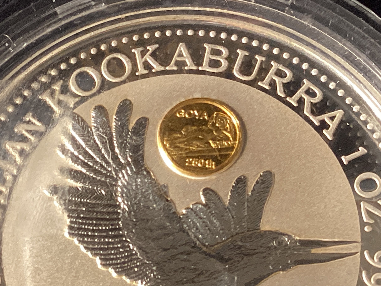 1996 $1 Kookaburra. 1oz Silver Coin. ‘Goya’ Privy Mark.