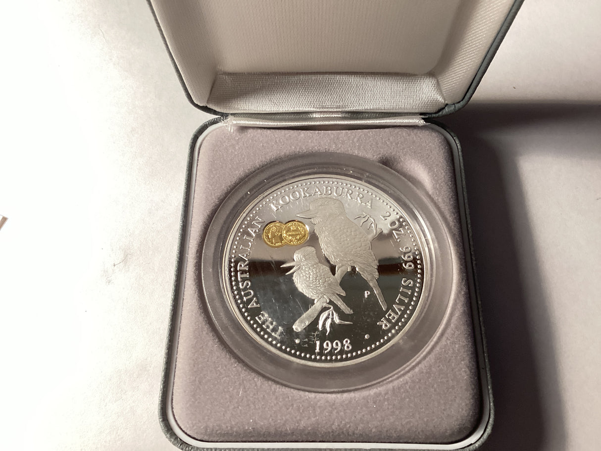 1998 $2 Kookaburra. 2oz Silver Coin. ‘Sydney Mint Sovereign’ Privy Mark.