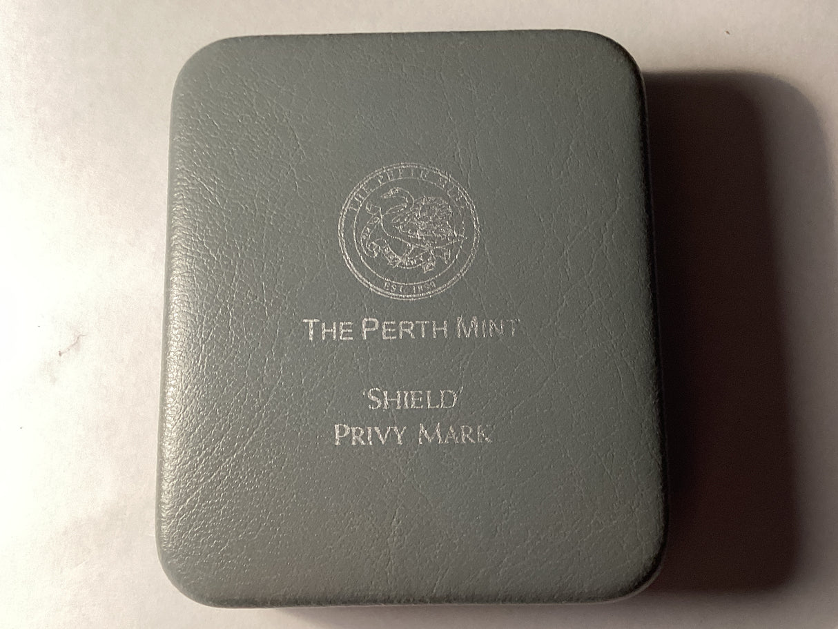1998 $2 Kookaburra. 2oz Silver Coin. ‘Shield Sovereign’ Privy Mark.