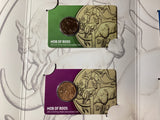 2015 ANDA Money Expo Complete Mob of Roos 4 Coin Folder. ‘P’, ‘B’, ‘M’, ’S’ Privy Mark Coins.