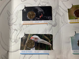 2020 ANDA Money Expo Complete Mob of Roos 4 Coin Folder. Black Swan, Brolga, Helmeted Honeyeater, Kookaburra Privy Mark Coins.