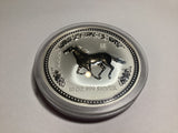2002 $10 Year of the Horse 10 Ounce Silver Coin