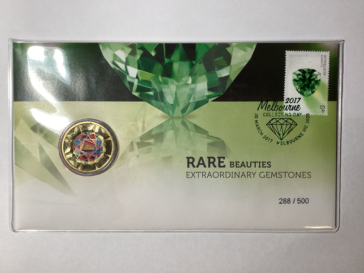 2017 Rare Beauties Extraordinary Gemstones. Melbourne International Stamp Exhibition. 500 made.