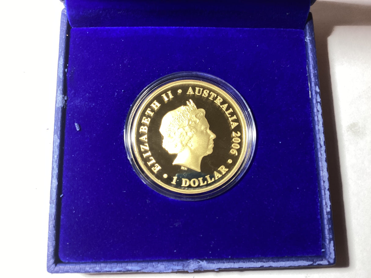 2006 Figures on Notes. 1oz Silver Gold-Plated Proof Coin.