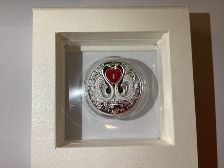 2022 $1 Let Love In. Silver Proof Coin. Mint of Poland.