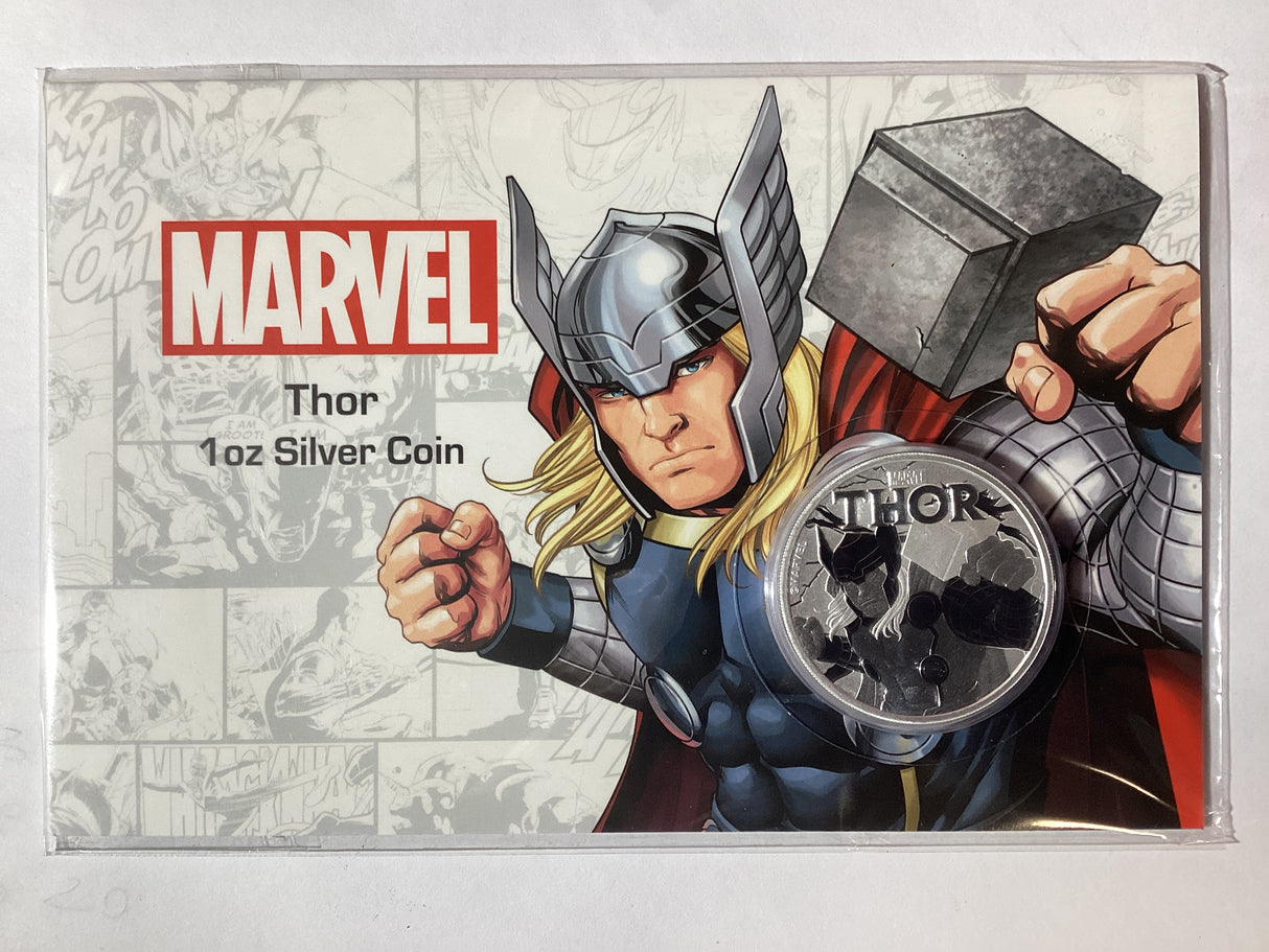 2018 $1 1oz Silver Coin. Marvel. Thor