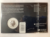 2022 $1 1oz Silver. Coloured Carded Coin. The Simpsons. Season’s Greetings.